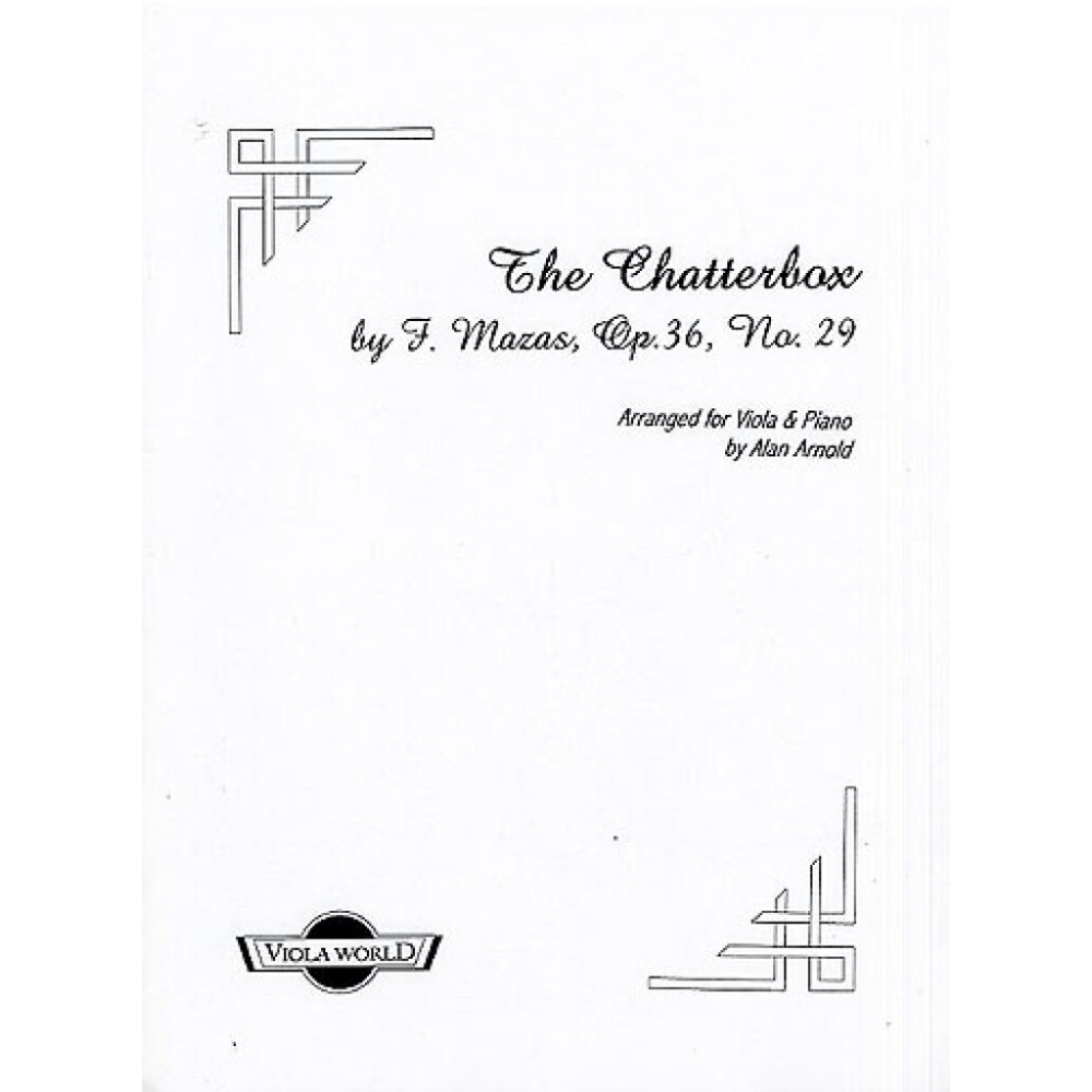 Mazas, Jacques-Féréol - The Chatterbox Op.36 No.29 (Viola)