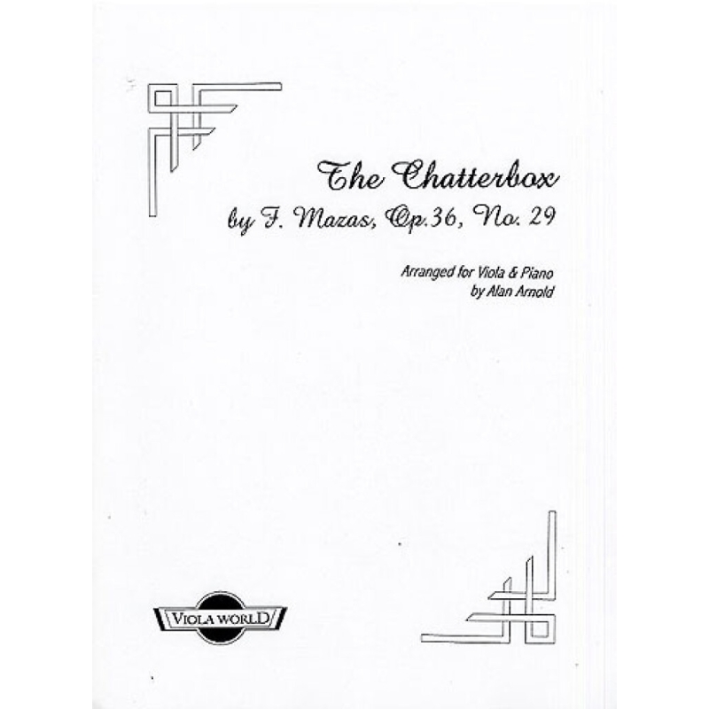 Mazas, Jacques-Féréol - The Chatterbox Op.36 No.29 (Viola)