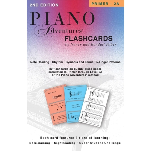 Piano Adventures Flashcards In-a-Box for Primer 2A