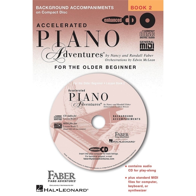 Faber & Faber - Piano Adventures for the Older Beginner Book 2 CD