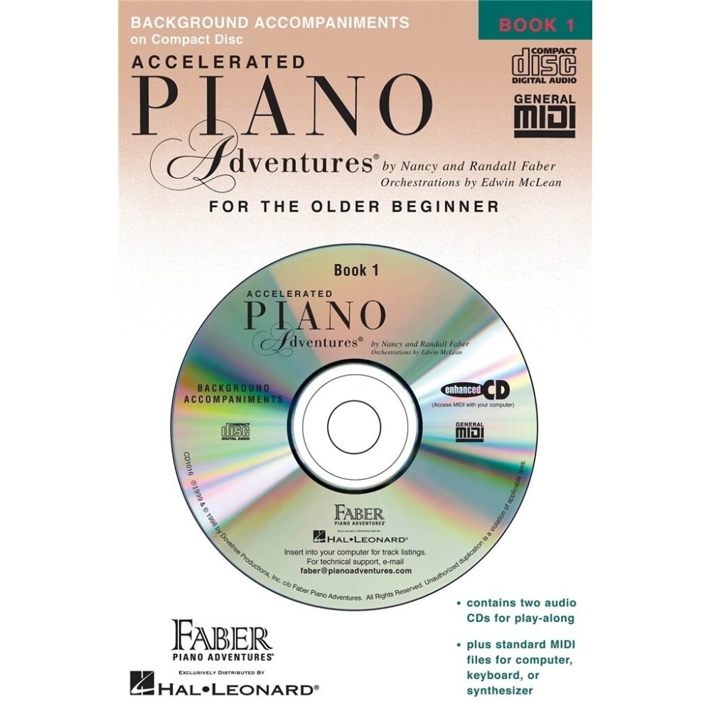 Faber & Faber - Piano Adventures for the Older Beginner Book 1 CD
