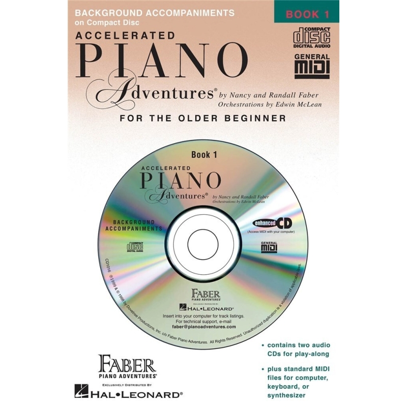 Faber & Faber - Piano Adventures for the Older Beginner Book 1 CD