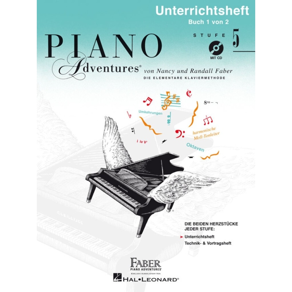 Piano Adventures: Unterrichtsheft Stufe 5 mit CD