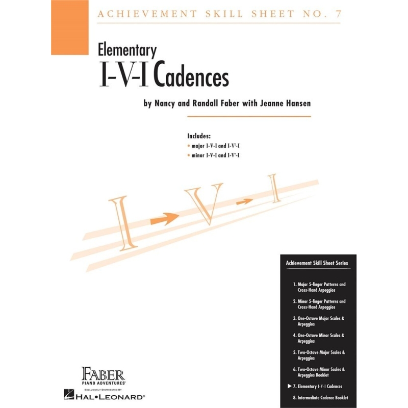 Achievement Skill Sheet No. 7: I-V-I Cadences