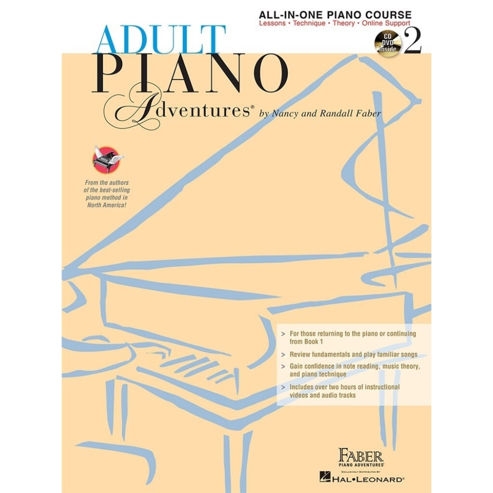 Faber & Faber - Adult Piano Adventures All-in-One Book 2 + CD
