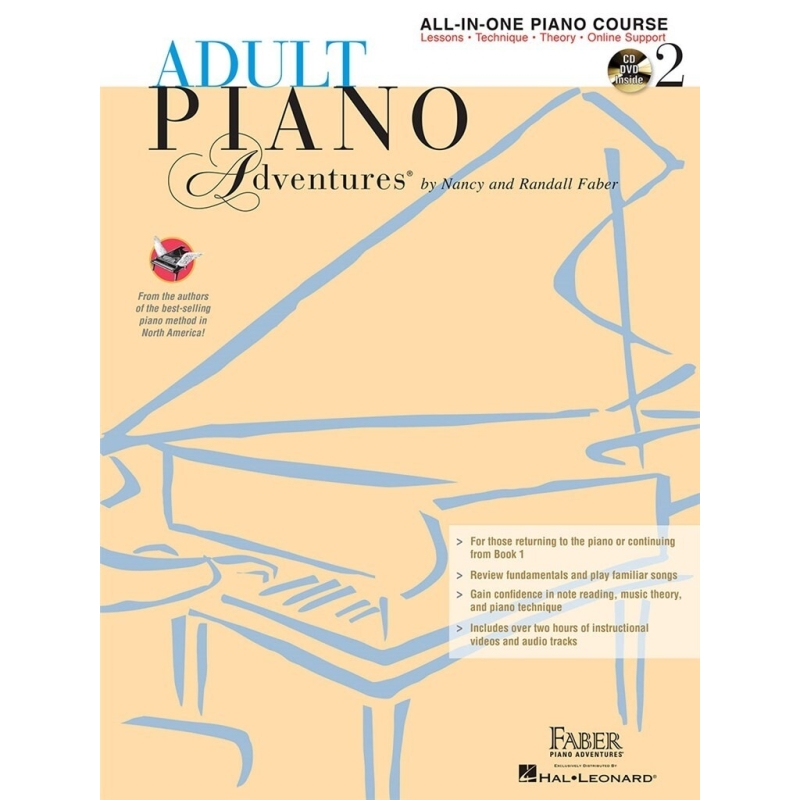 Faber & Faber - Adult Piano Adventures All-in-One Book 2 + CD