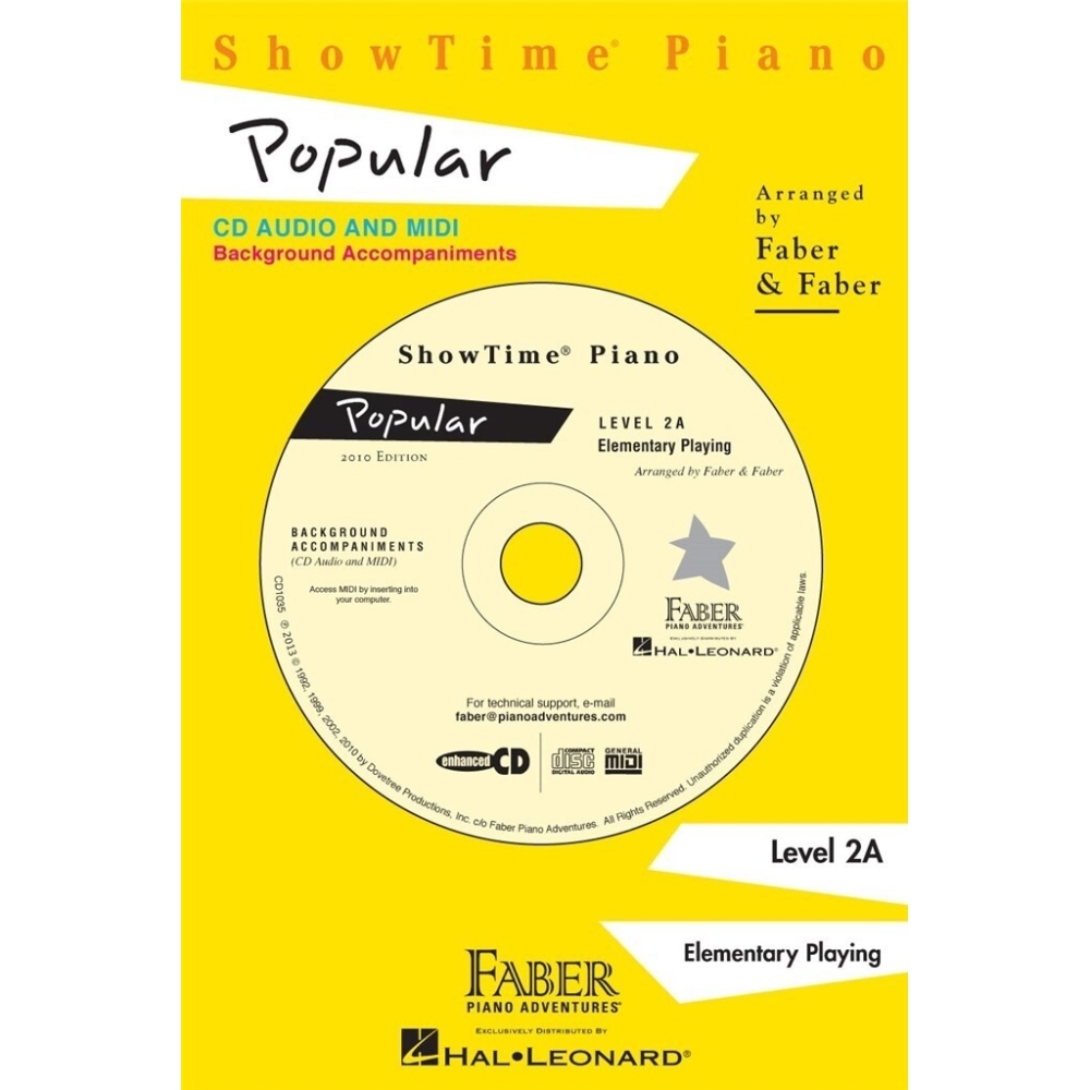 Faber & Faber - ShowTime¸ Piano Popular