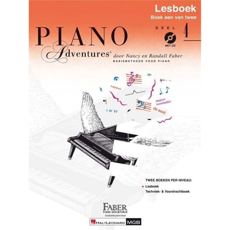 Faber & Faber - Piano Adventures: Lesboek Deel 4 +CD