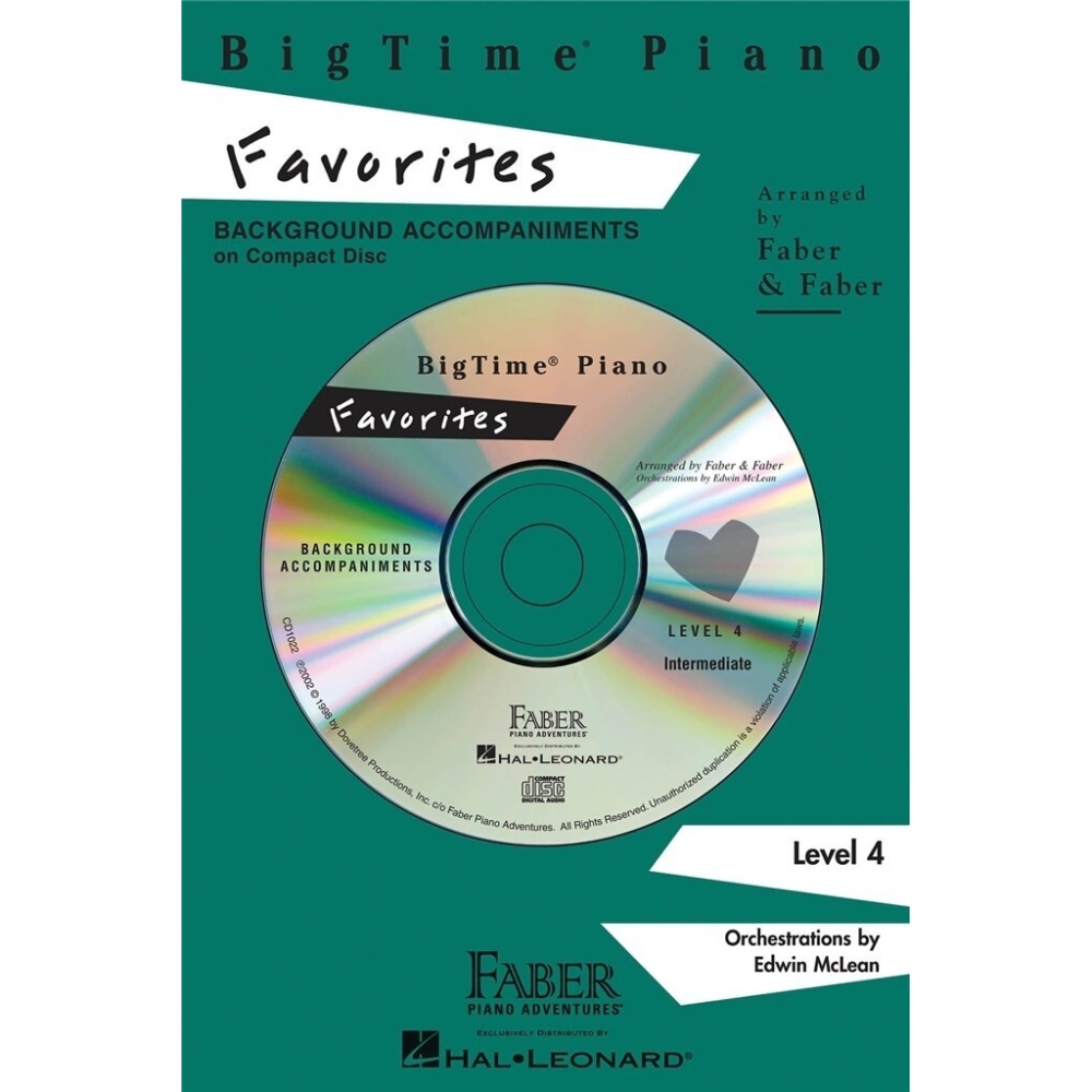 BigTime Piano Favorites Level 4 CD