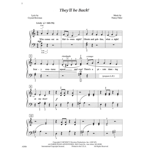 Faber, Nancy - They'll be...