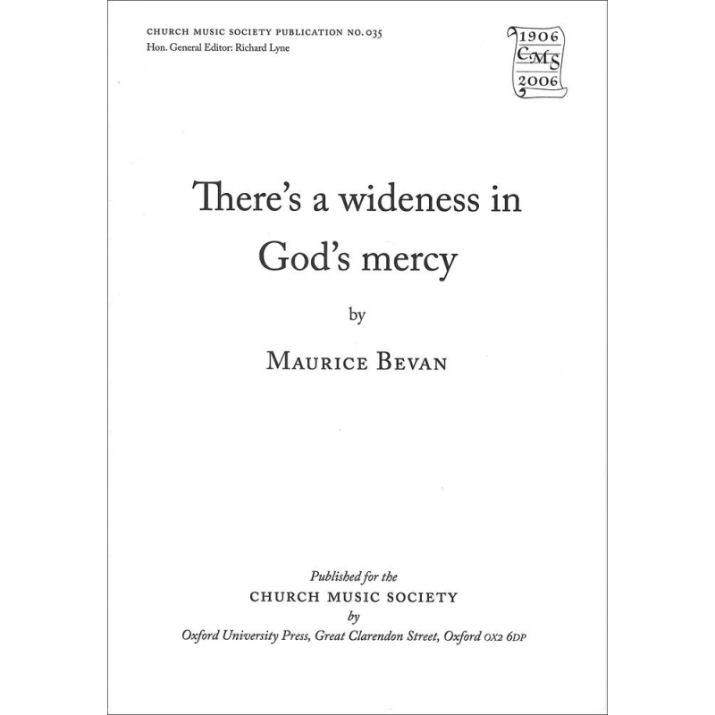 Bevan, Maurice - There's wideness in God's mercy