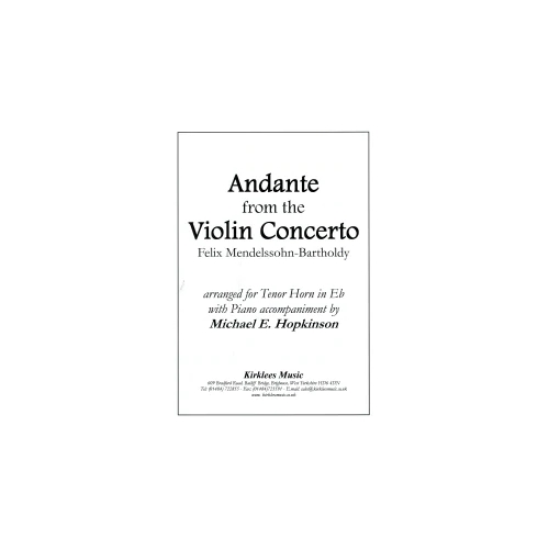 Mendelssohn - Andante from the Violin Concerto, arranged for Tenor Horn with Piano