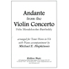 Mendelssohn - Andante from the Violin Concerto, arranged for Tenor Horn with Piano
