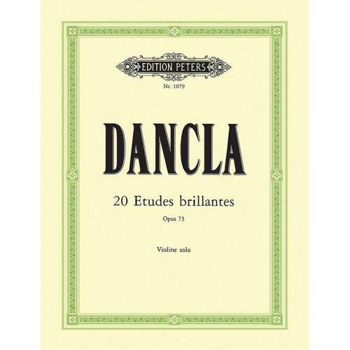 Dancla, Charles - 20 Violin Etudes (Etudes brillantes) Op.73