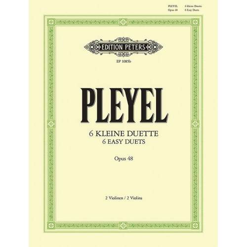 Pleyel, Ignaz Joseph - 6 Easy Duets Op.48