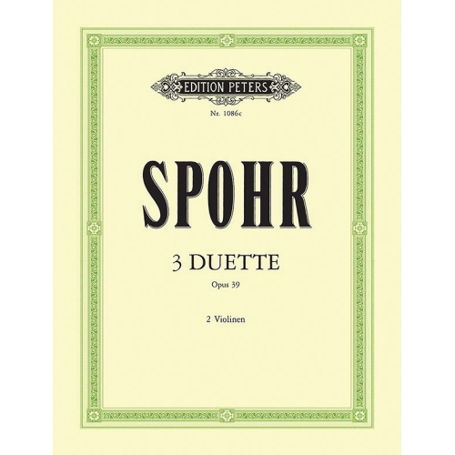 Spohr, Louis - 3 Duets Op.39