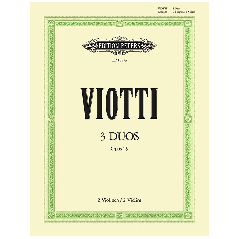 Viotti, Giovanni Battista - 3 Duets Op.29