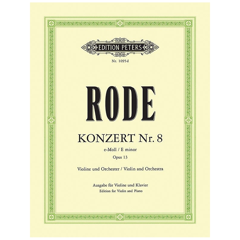 Rode, Pierre - Concerto No.8 in E minor