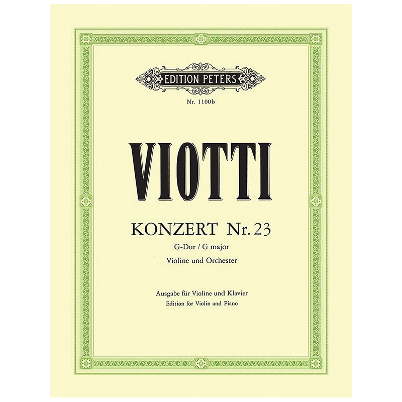 Viotti, Giovanni Battista - Concerto No.23 in G