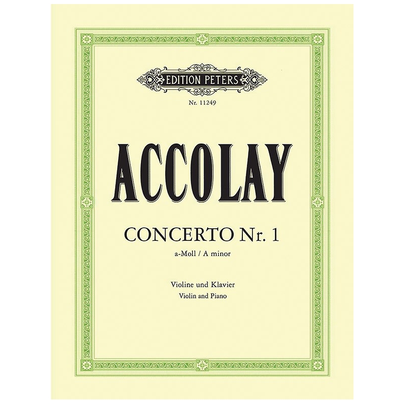 Accolay, Jean B - Violin Concerto Nº1 in A minor