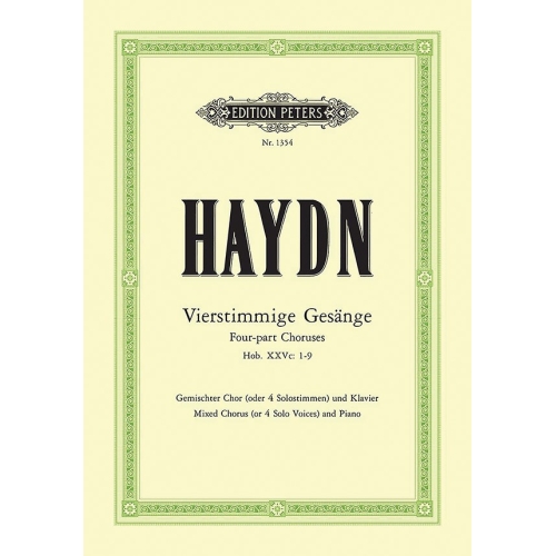 Haydn, Joseph - 9 Four-Part...