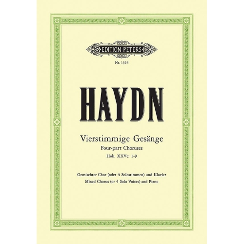 Haydn, Joseph - 9 Four-Part Songs