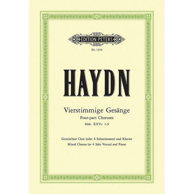 Haydn, Joseph - 9 Four-Part Songs