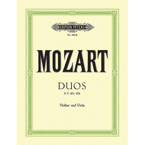 Mozart, Wolfgang Amadeus - Duos in G & B flat: K423 & K424