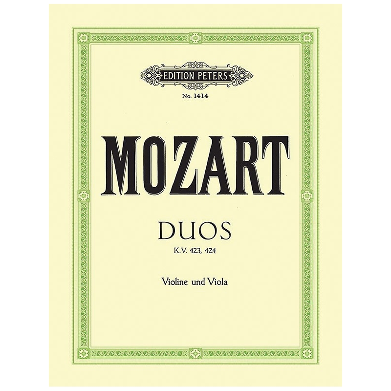 Mozart, Wolfgang Amadeus - Duos in G & B flat: K423 & K424
