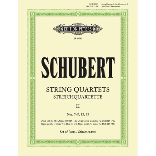 Schubert, Franz - String Quartets, complete Vol.2