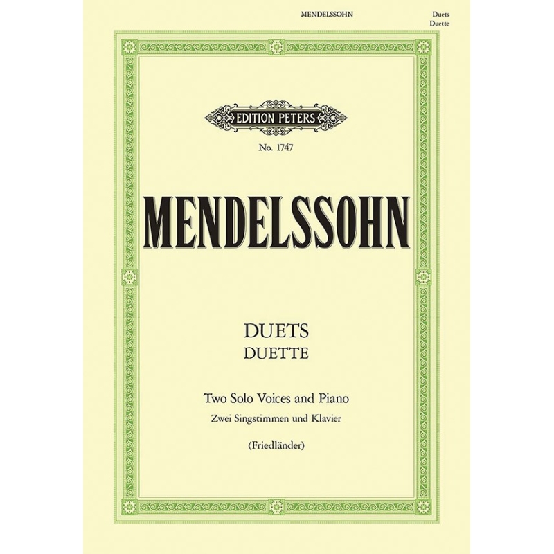 Mendelssohn, Felix - 19 Vocal Duets