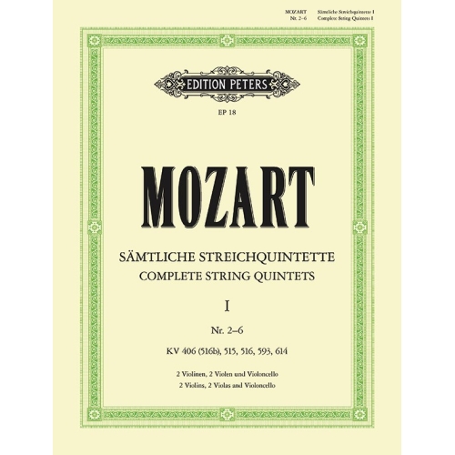 Mozart, Wolfgang Amadeus - String Quintets, complete Vol.I
