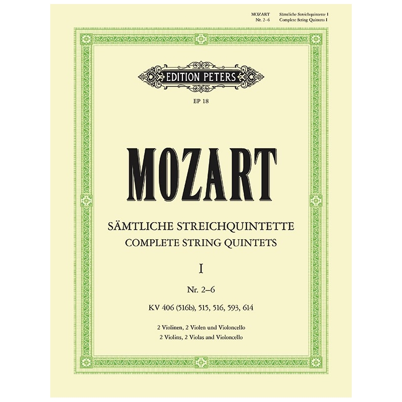 Mozart, Wolfgang Amadeus - String Quintets, complete Vol.I