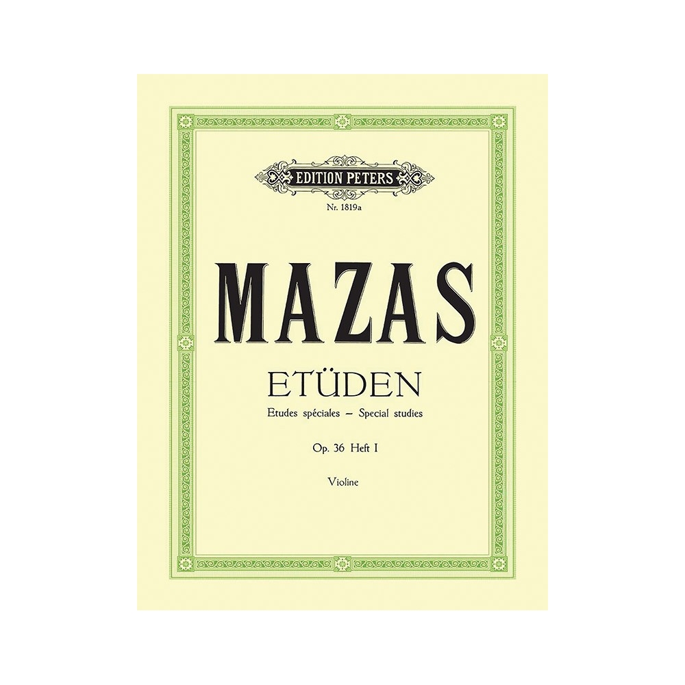 Mazas, Jacques-Féréol - Studies Op.36 Vol.1: Etudes spéciales
