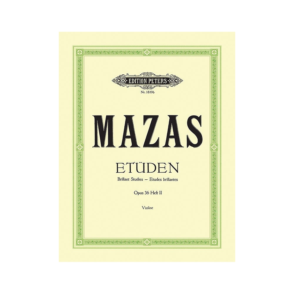 Mazas, Jacques-Féréol - Studies Op.36 Vol.2: Etudes brillantes
