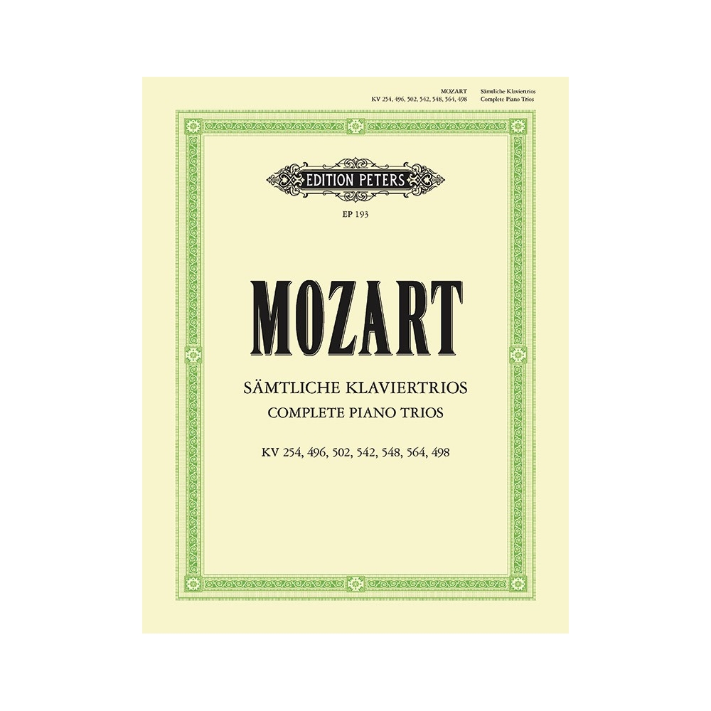 Mozart, Wolfgang Amadeus - Piano Trios, Complete edition