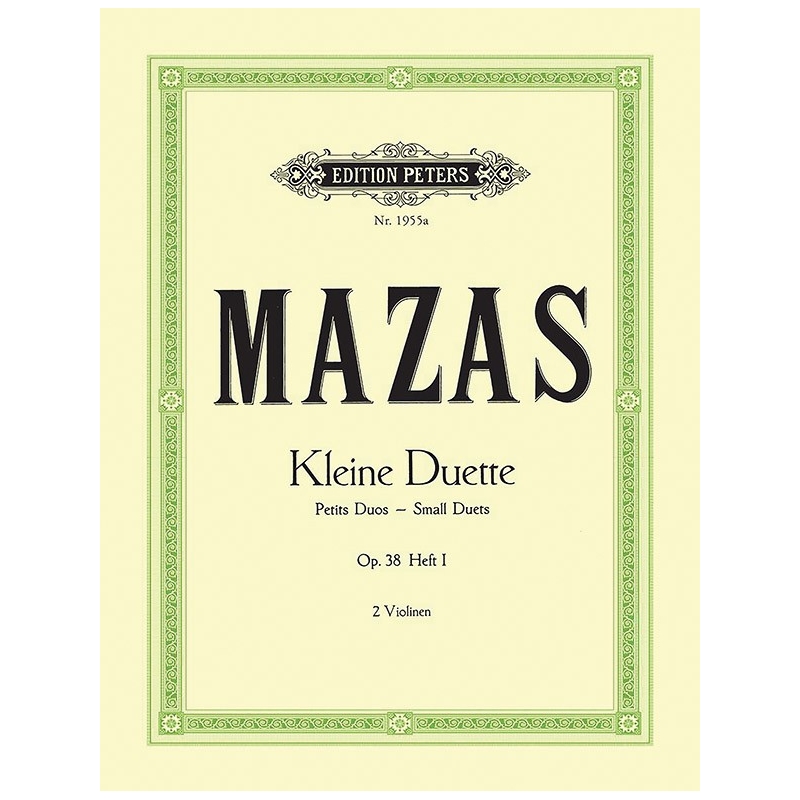 Mazas, Jacques-Féréol - Small Duets Op.38 Vol.I