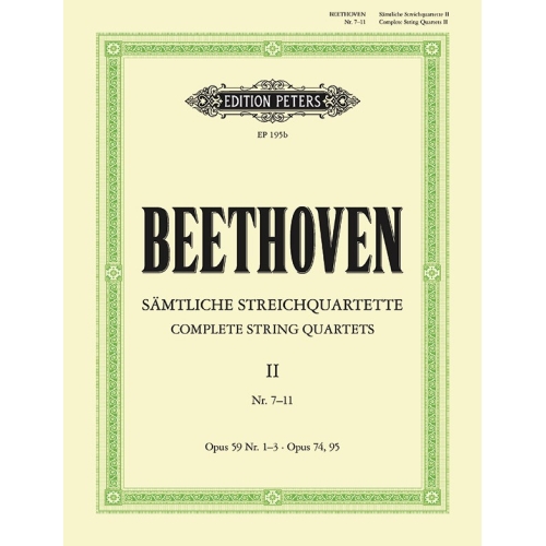 Beethoven, Ludwig van - String Quartets, complete Vol.2