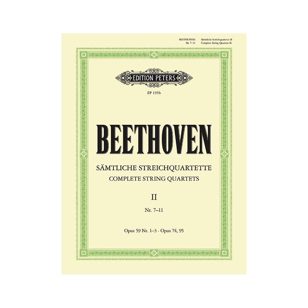 Beethoven, Ludwig van - String Quartets, complete Vol.2