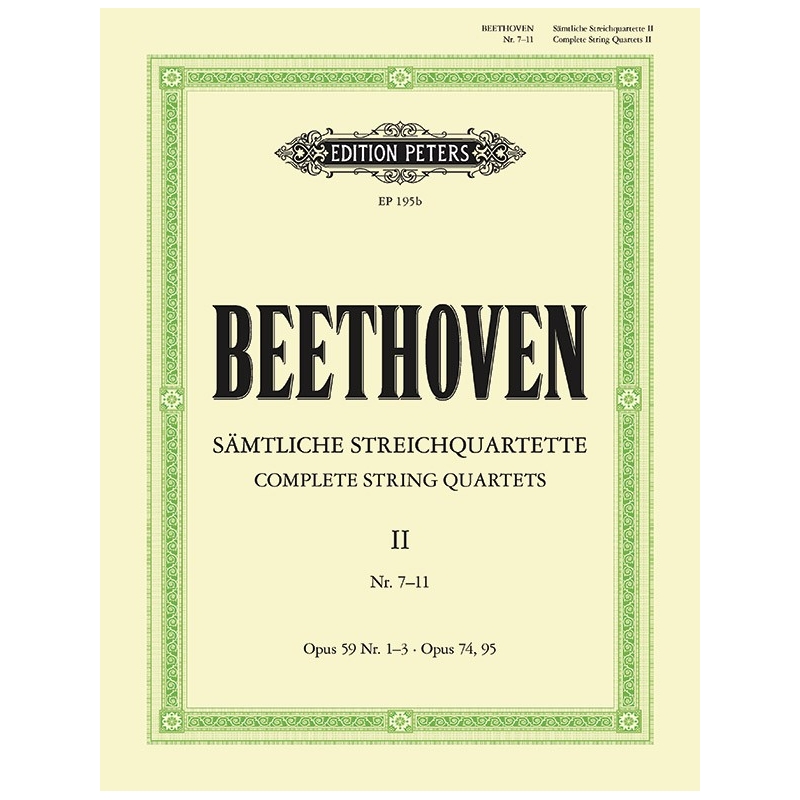Beethoven, Ludwig van - String Quartets, complete Vol.2