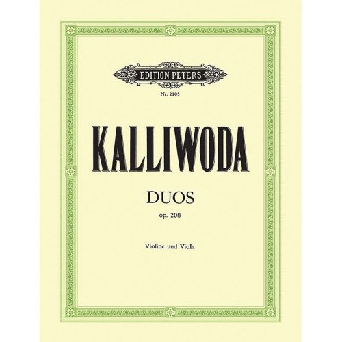 Kalliwoda, Johann Wenzel - 2 Duos in C, G Op.208