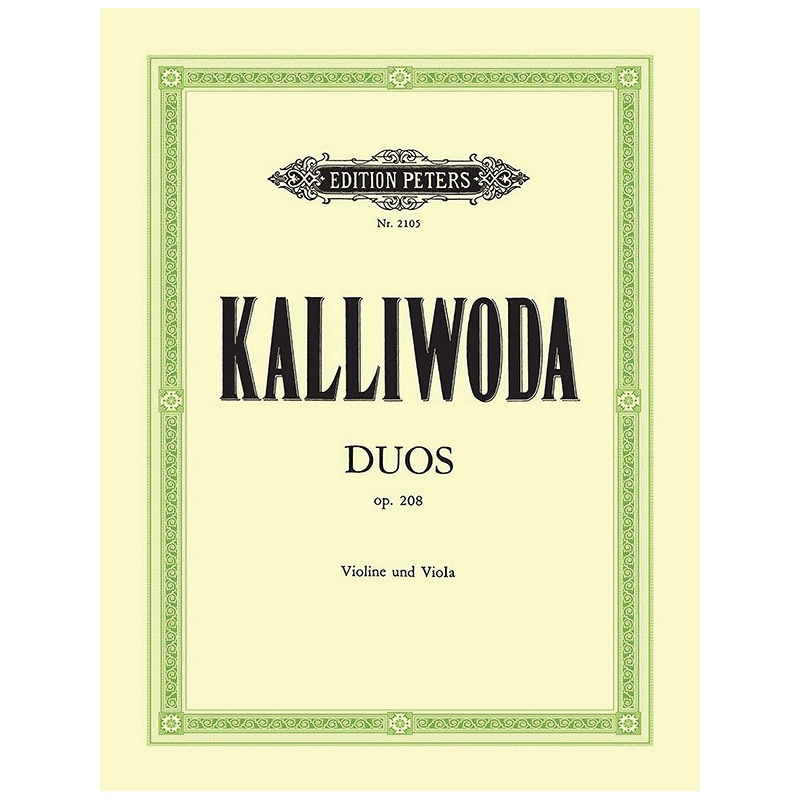 Kalliwoda, Johann Wenzel - 2 Duos in C, G Op.208