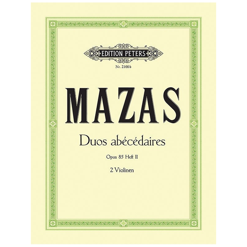 Mazas, Jacques-Féréol - 10 Duos abecedaires Op.85 Vol.II