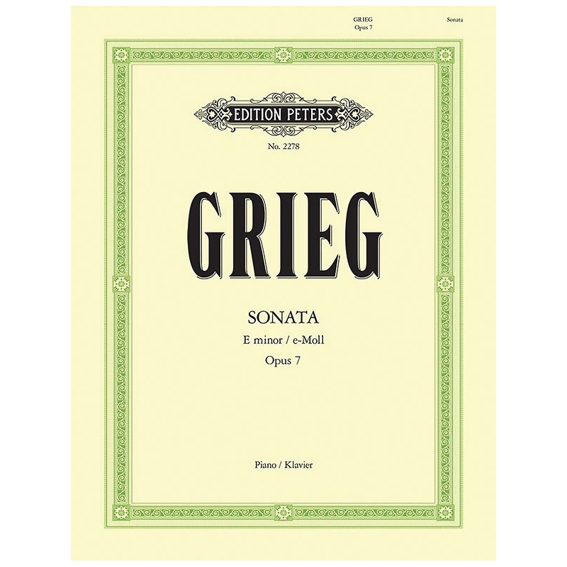 Grieg, Edvard - Sonata in E minor Op.7