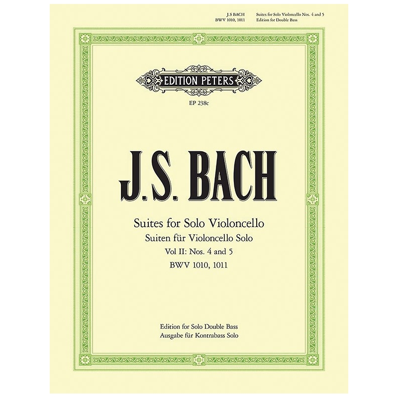 Bach, Johann Sebastian - 6 Solo Violoncello Suites BWV 1007-–1012 Vol.2