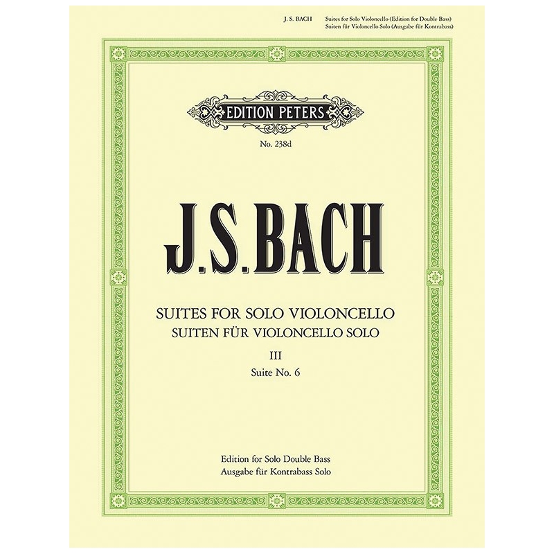 Bach, J.S - 6 Solo Violoncello Suites BWV 1007-1012 Vol.3