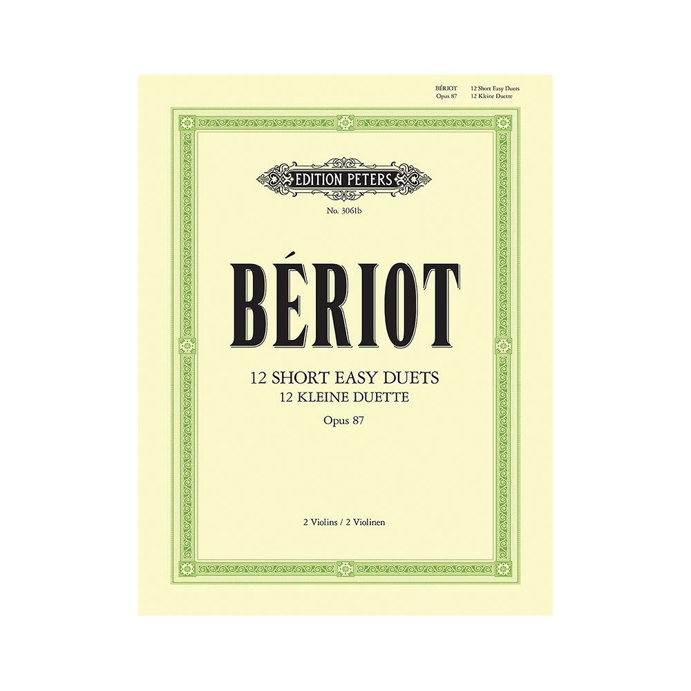 Beriot, Charles-August de - 12 Easy Short Duets Op.87