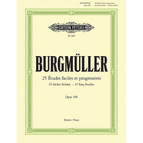 Burgmuller, Friedrich - 25 Easy & Progressive Studies Op.100