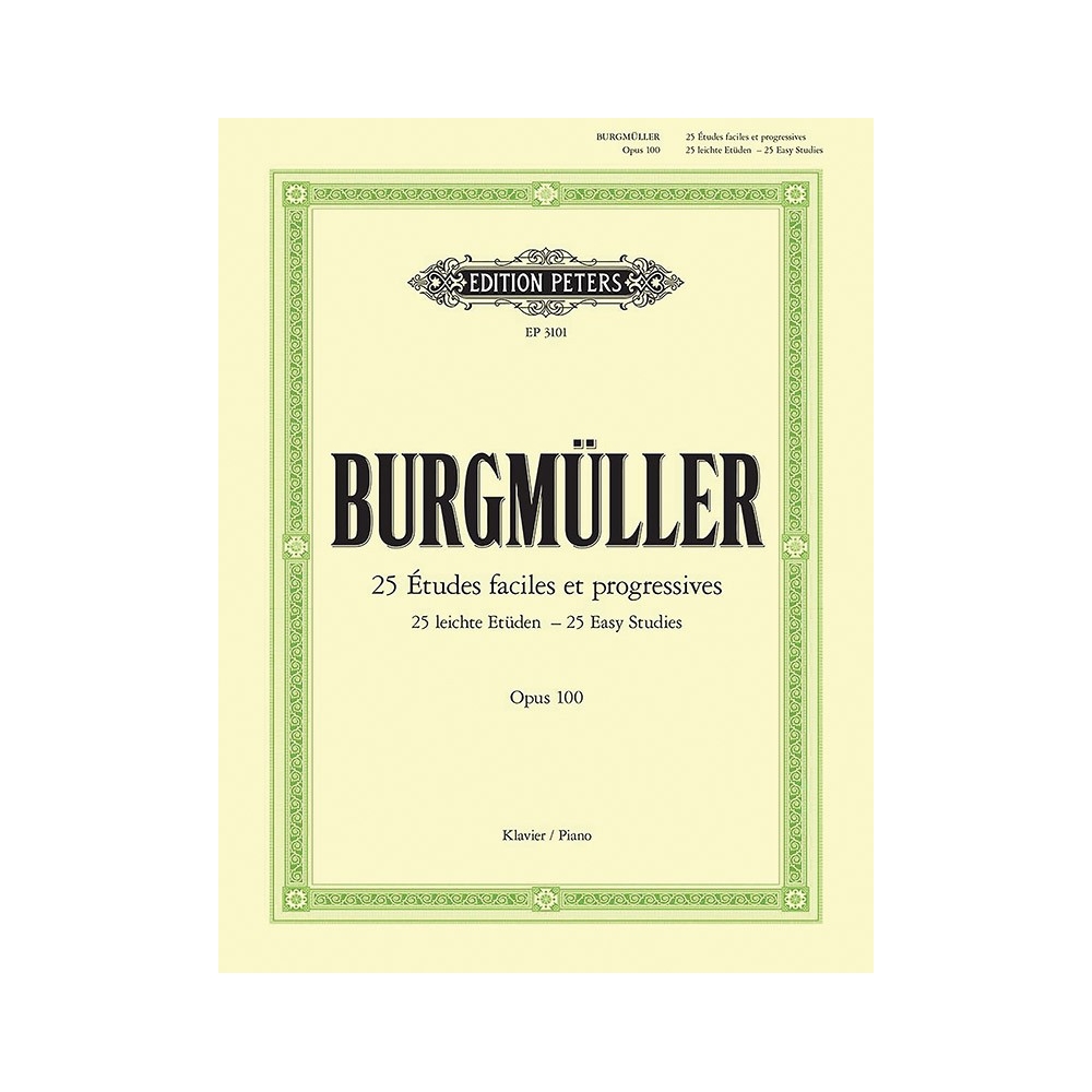 Burgmuller, Friedrich - 25 Easy & Progressive Studies Op.100