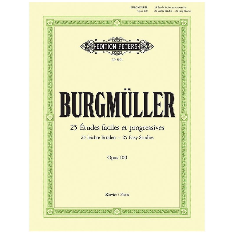 Burgmuller, Friedrich - 25 Easy & Progressive Studies Op.100